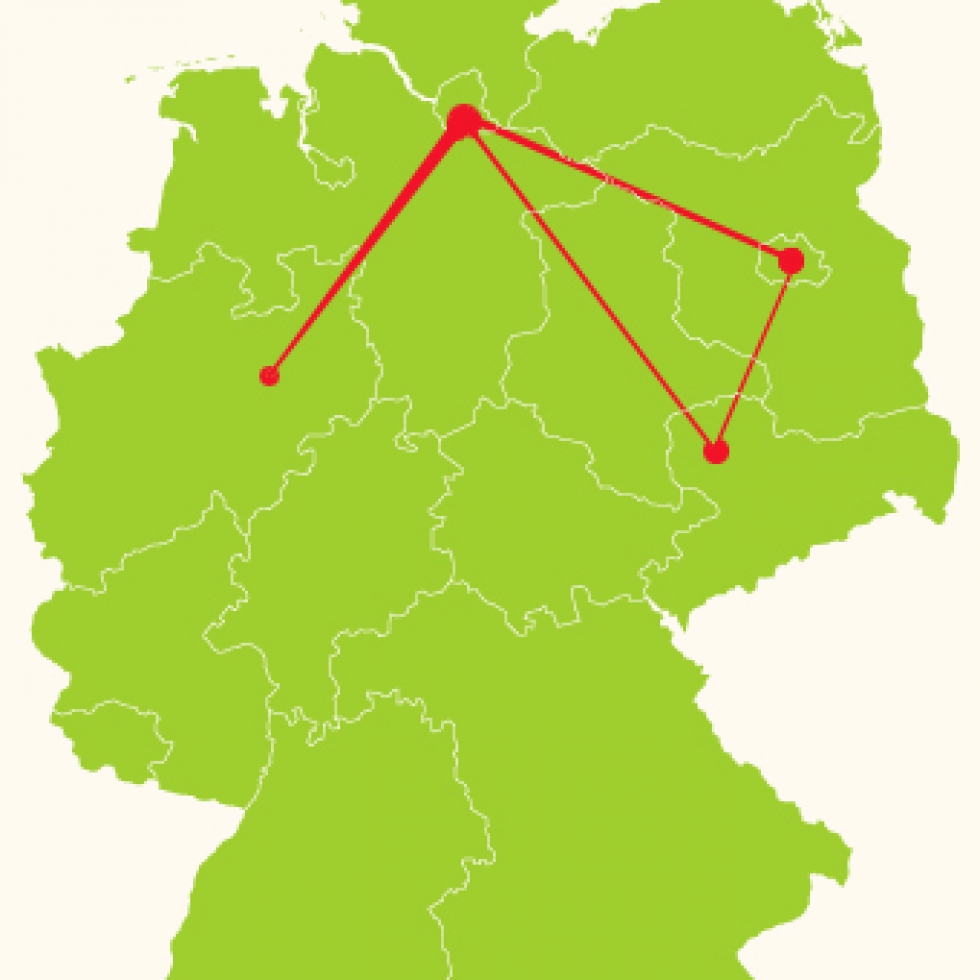 Lüdenscheid, Hamburg, Berlin, Leipzig